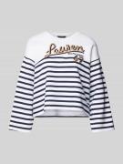 Sweatshirt met labelstitching, model ´JAMARIE'