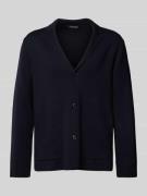 Gebreid jack met reverskraag