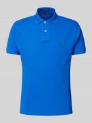 Custom slim fit poloshirt van puur katoen