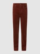 Modern fit broek van corduroy