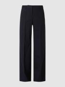 Slim fit stoffen broek van scheerwolmix