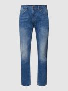 Regular fit jeans in used-look, model 'Nightflight'