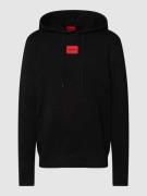 Hoodie met labelpatch, model 'Daratschi'