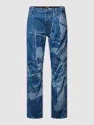 Regular fit jeans met all-over motief