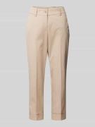 Slim fit chino met verkort model, model 'DORA'