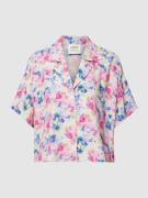 Exclusieve collectie - korte overhemdblouse van viscose