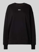 Oversized sweatshirt met labelprint, model 'Eteia'