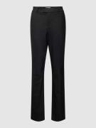 Stoffen broek in effen design, model 'ELLEN NIGHT'