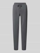 Slim fit sweatpants met tunnelkoord, model 'BANU'