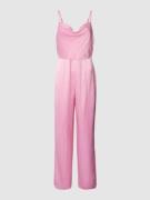 Jumpsuit met cascadehals, model 'Dottea'