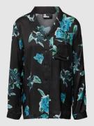 Blouse van viscose met all-over motief