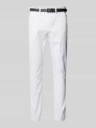 Clasic stretch fit chino met riem