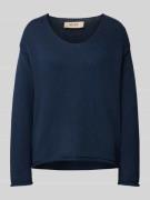 Gebreide pullover met V-hals, model 'BINE'