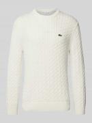 Gebreide pullover met labeldetail