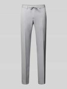 Slim fit pantalon met persplooien, model 'SPARTAFLEX'