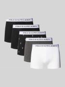 Boxershort met elastische band met label in een set van 5 stuks