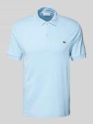 Regular fit poloshirt met labeldetail