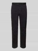 Slim fit chino met Franse steekzakken