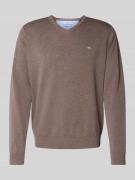 Pullover met V-hals