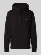 Hoodie met labelpatch