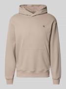 Hoodie met logoprint en kangoeroezak