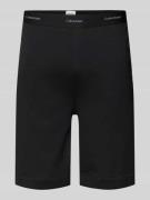 Sweatshorts met labeldetails