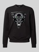 Sweatshirt met motiefprint