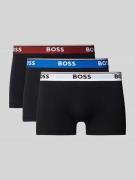 Boxershort met elastische band met logo in een set van 3 stuks