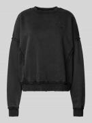 Oversized sweatshirt met labelstitching, model 'GO'