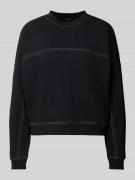 Comfort fit sweatshirt met contrastnaden, model 'CARLA'