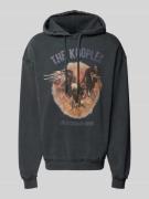 Hoodie met labelprint