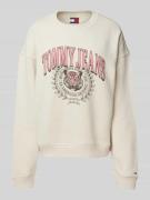 Sweatshirt met labelprint