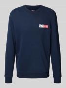 Sweatshirt met labelprint