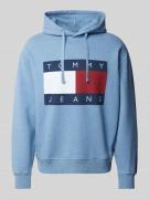 Hoodie met labelprint