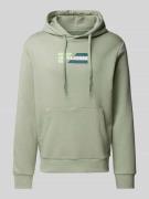 Hoodie met labelprint, model 'ECORP'