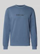 Sweatshirt met labelprint