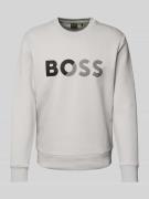 Sweatshirt met labelprint