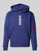 Hoodie met labelprint