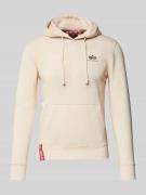 Hoodie met labelprint