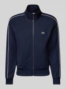 Sweatjack met labeldetail