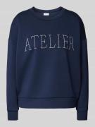 Sweatshirt met statementstitching, model 'SIFFI ATELIER'