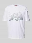 T-shirt met labelprint, model 'Drcard'