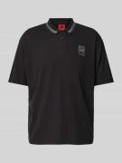 Poloshirt met labelprint, model 'Dodac'