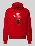 Hoodie met labelprint