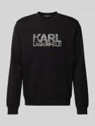 Sweatshirt met labelprint