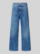 Straight leg jeans met strookzakken, model 'Linn'