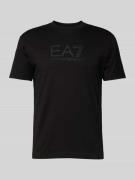 T-shirt met labelprint
