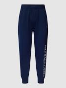 Sweatpants met labelprint, model 'LOOPBACK'