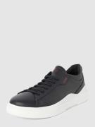 Sneakers van leer met labeldetails, model 'Blake'