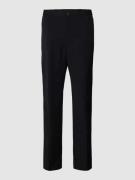 Pantalon met fijn geweven motief, model 'Gos'